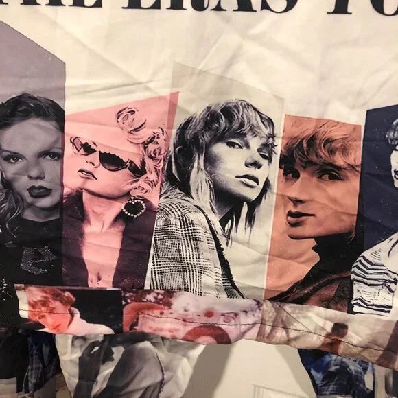 Taylor Swift women The Eras Tour top and bottom pajama set, M - Picture 5 of 12